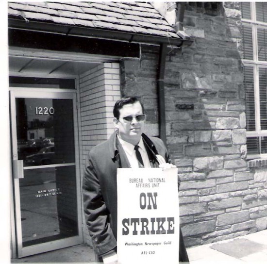 First grape strike picket line in Washington, DC